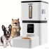 AVAXO Automatic Cat Feeder, 8L Automatic Dog Feeder with Desiccant Bag, 1-6 Meals Ideal for Multiple Pets, Dual Power Supply, Ideal for 2-15mm Dry Food, Detachable Washable