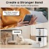 AVAXO Automatic Cat Feeder, 8L Automatic Dog Feeder with Desiccant Bag, 1-6 Meals Ideal for Multiple Pets, Dual Power Supply, Ideal for 2-15mm Dry Food, Detachable Washable