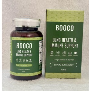 BOOCO Lung Health & Immune Support Supplement - Lung Cleanse and Detox With Immunity Vitamins For Better Lungs, Immune Defense, Clear Lungs & Deep Breathing 